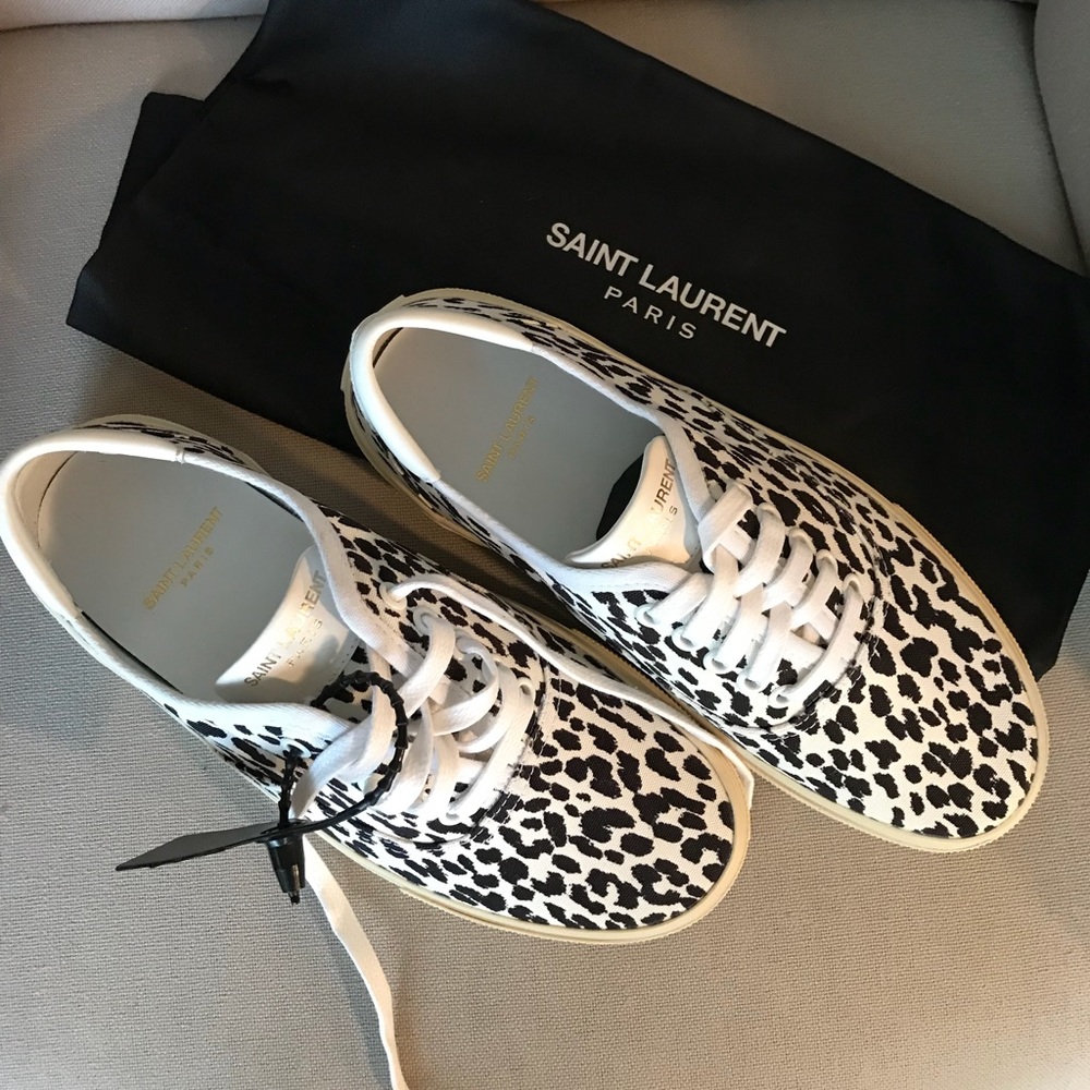 Saint Laurent leopard baby cat sneaker